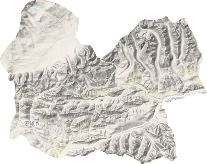 索雄乡地形地图
