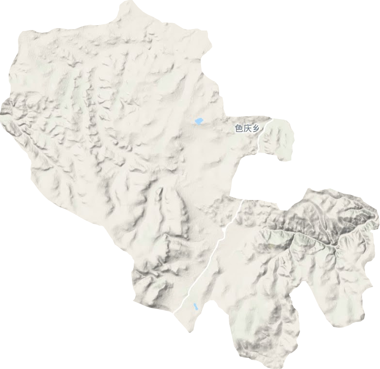 色庆乡地形地图