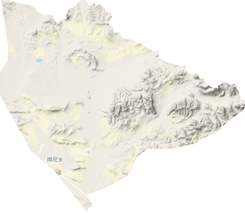 玛荣乡地形地图