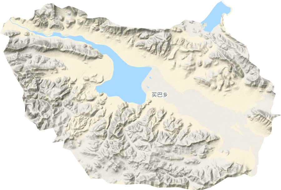 买巴乡地形地图