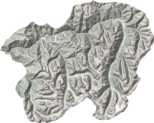 西昌乡地形地图