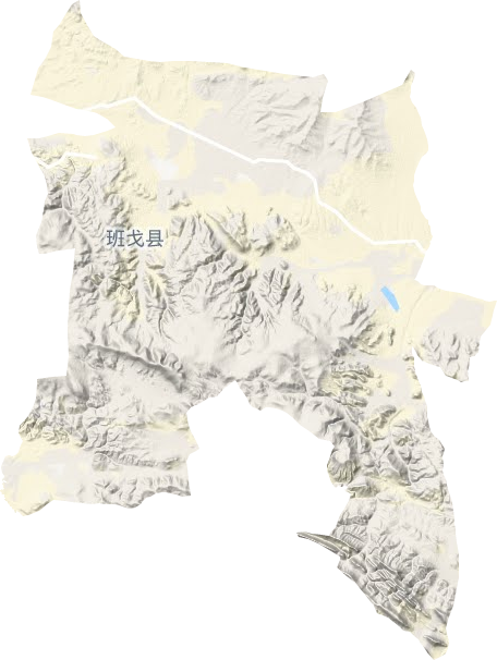 普保镇地形地图