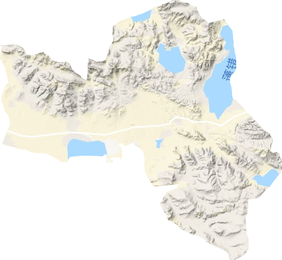 北拉镇地形地图