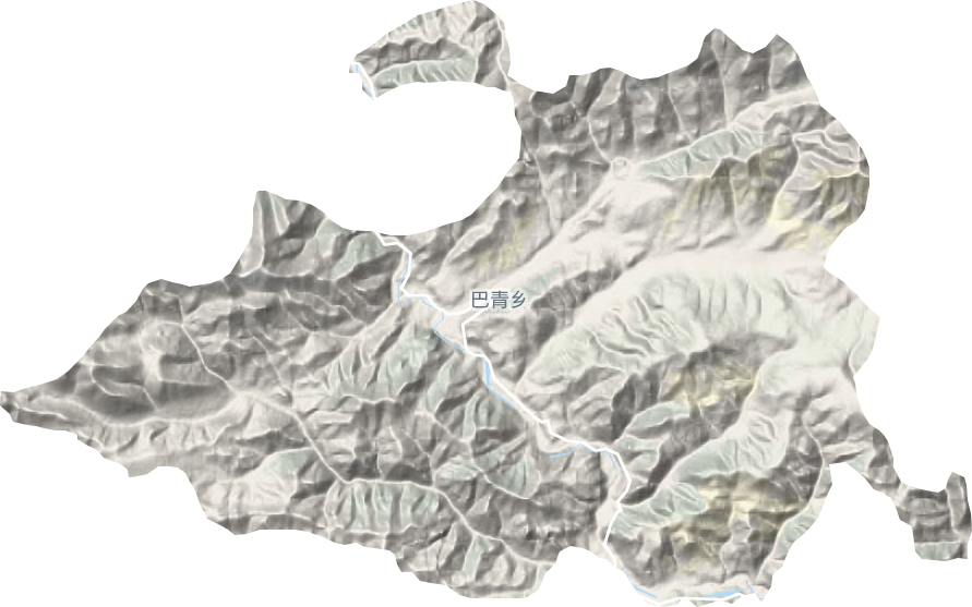 巴青乡地形地图