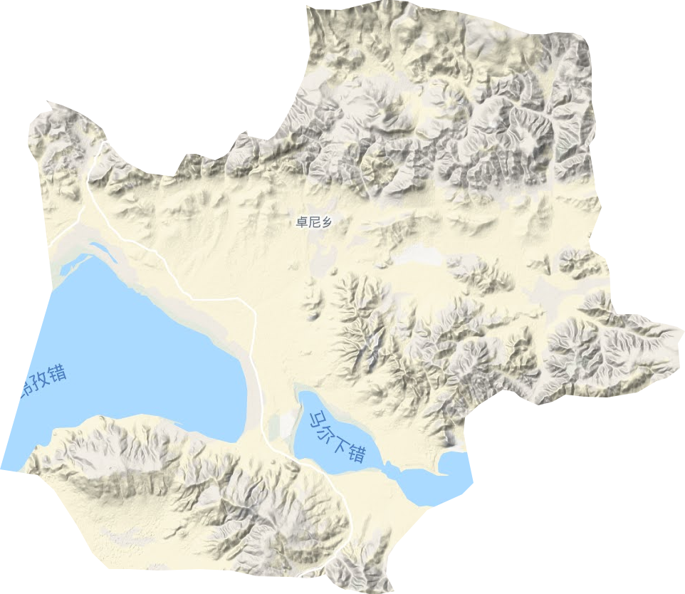 卓尼乡地形地图