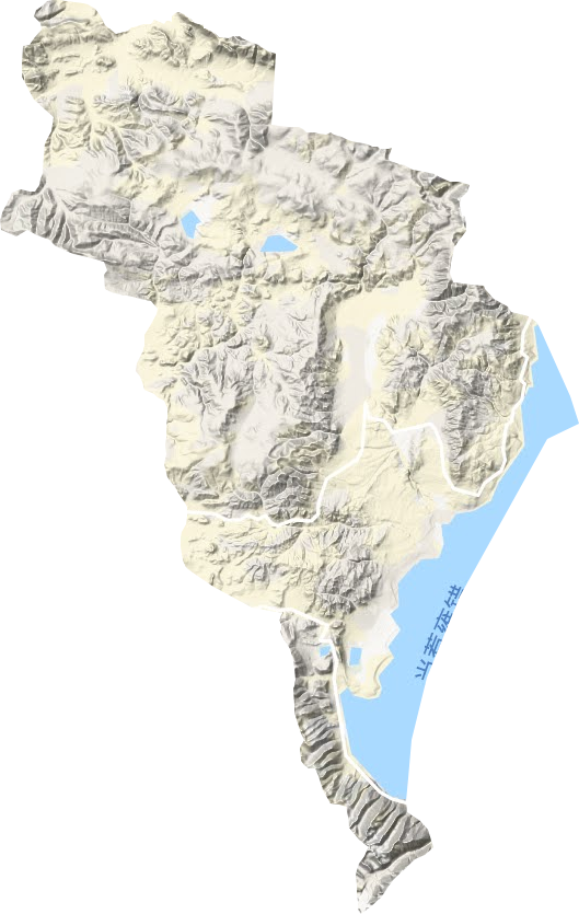 来多乡地形地图