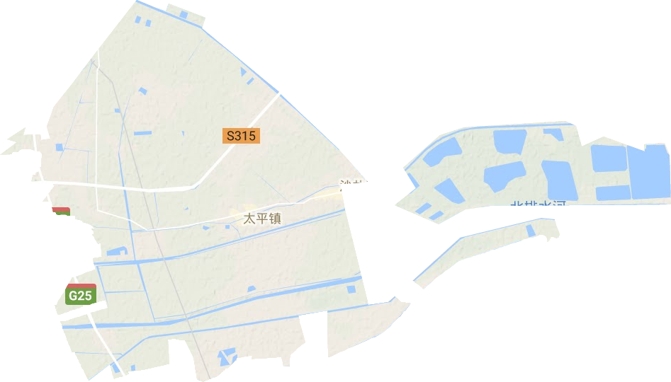 太平镇地形地图