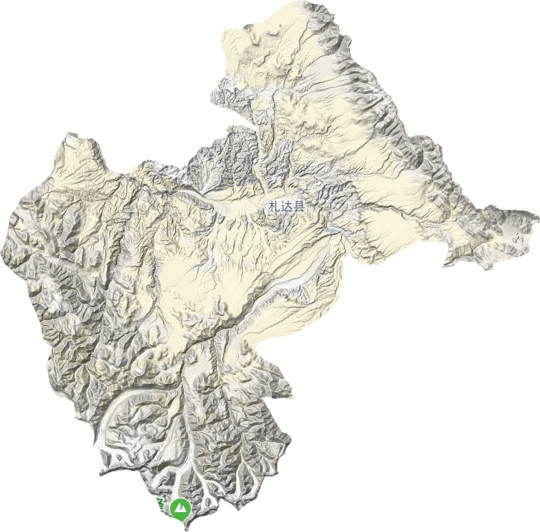 托林镇地形地图