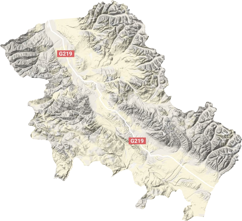 门士乡地形地图