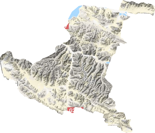 日松乡地形地图