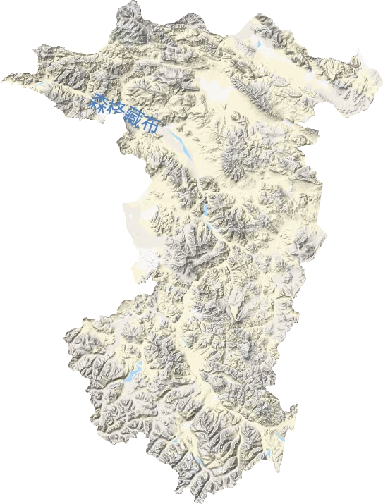 革吉镇地形地图
