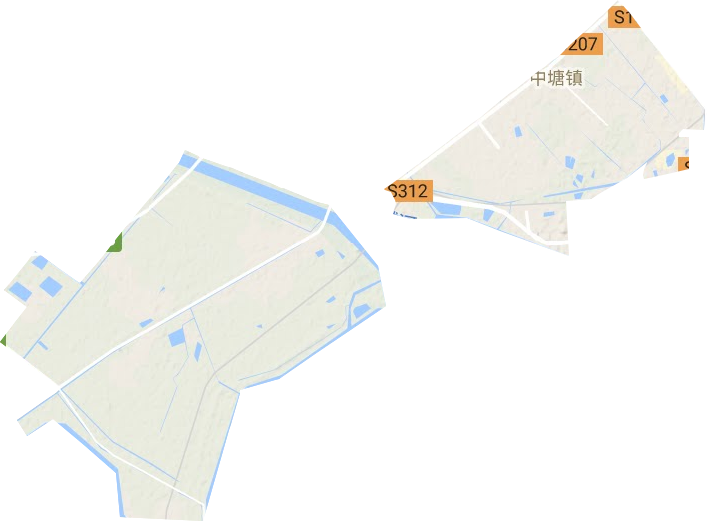 中塘镇地形地图