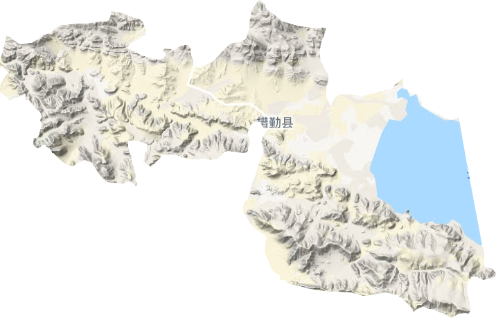 措勤镇地形地图