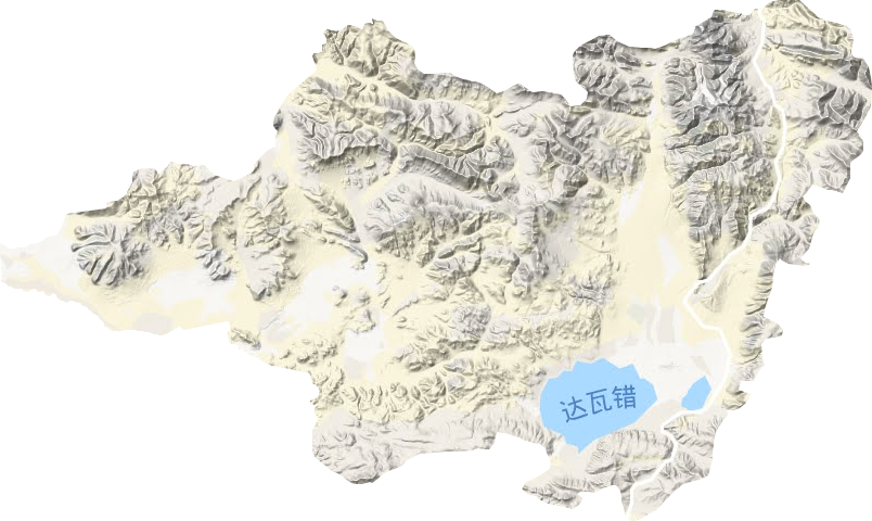 达雄乡地形地图