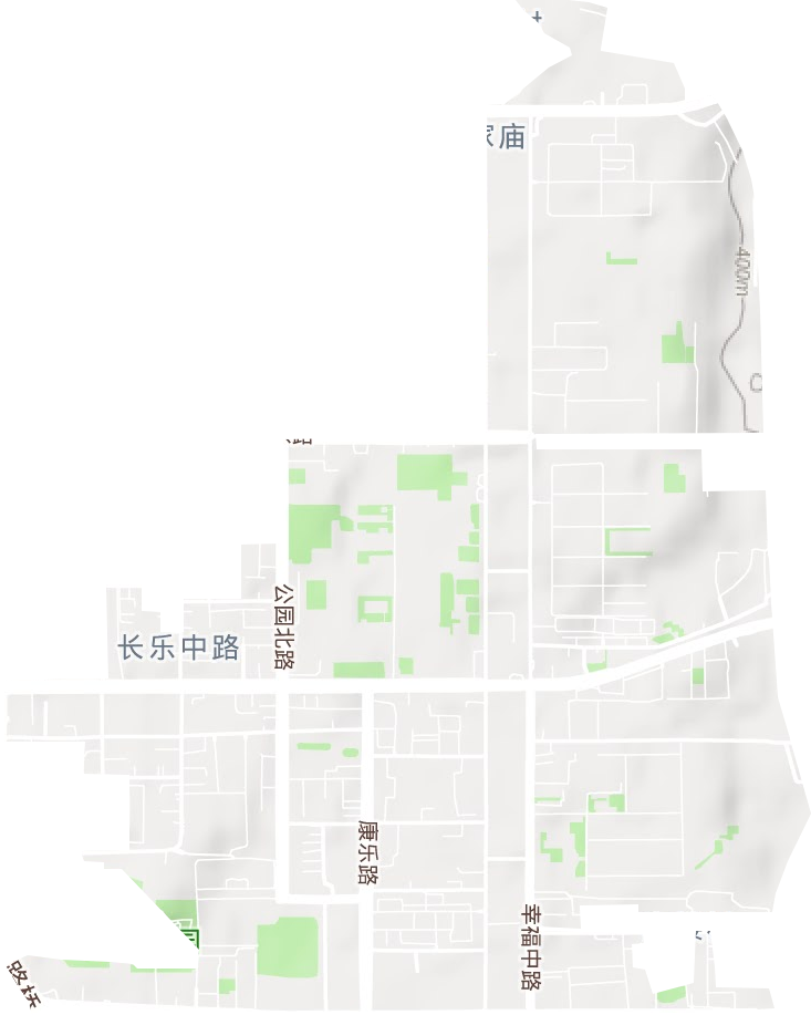 长乐中路街道地形地图