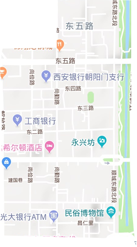 中山门街道地形地图