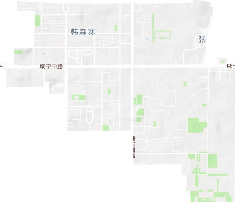 韩森寨街道地形地图