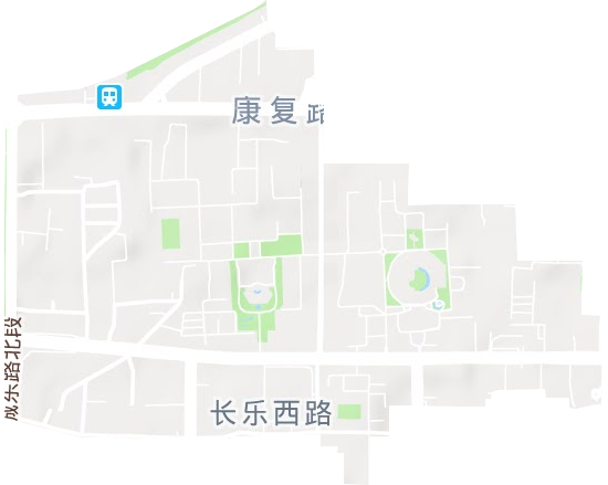 长乐西路街道地形地图