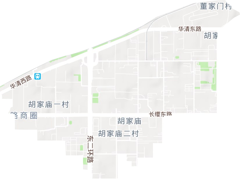 胡家庙街道地形地图