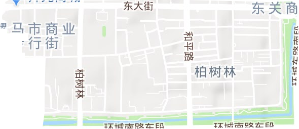 柏树林街道地形地图