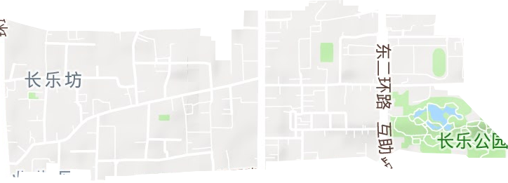 长乐坊街道地形地图