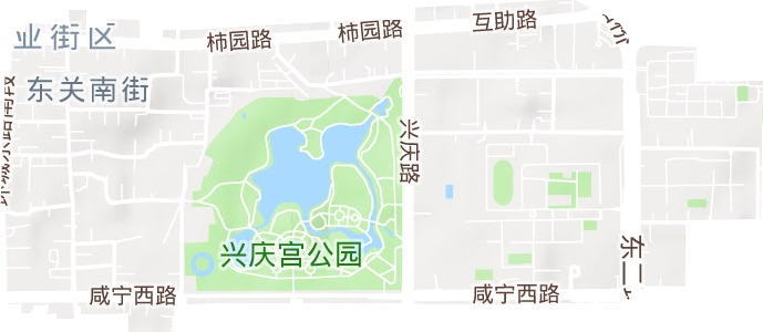 东关南街街道地形地图