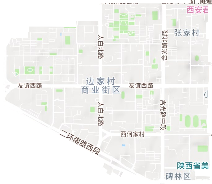 张家村街道地形地图