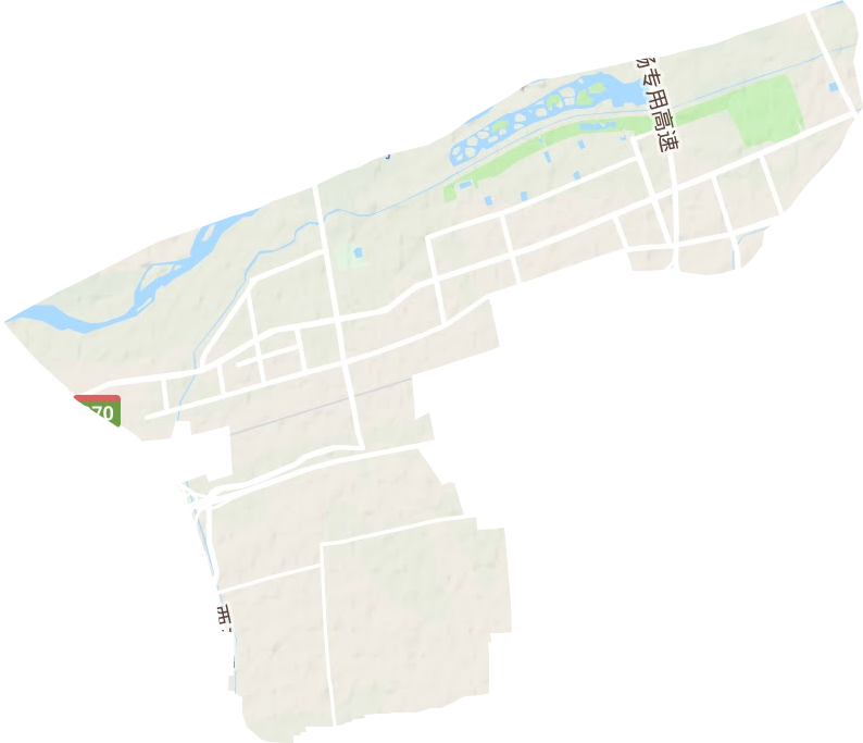 六村堡街道地形地图