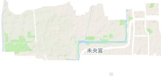 未央宫街道地形地图