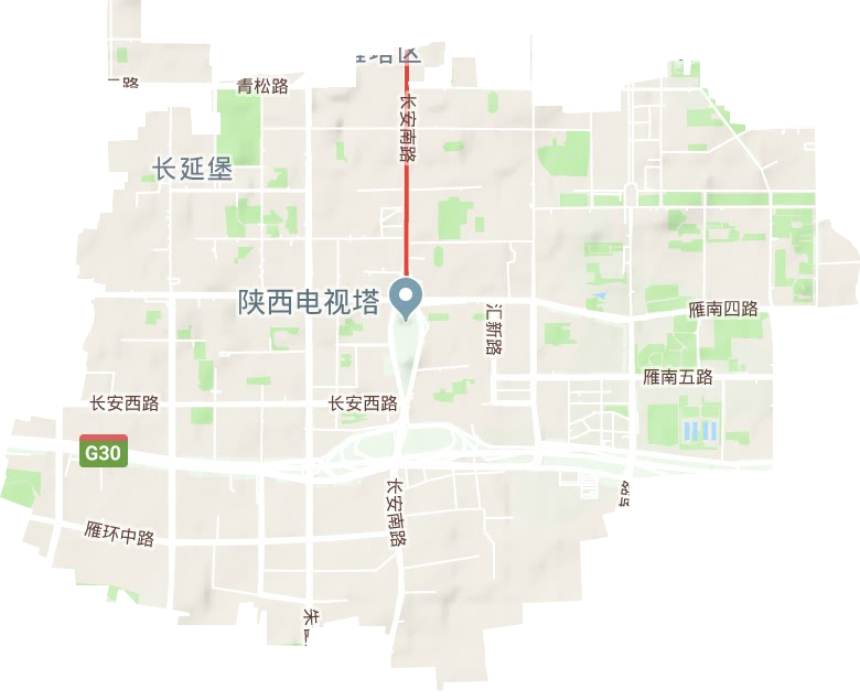 长延堡街道地形地图