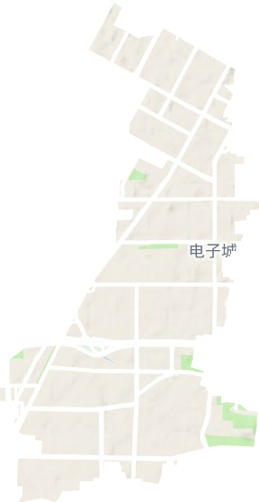 电子城街道地形地图