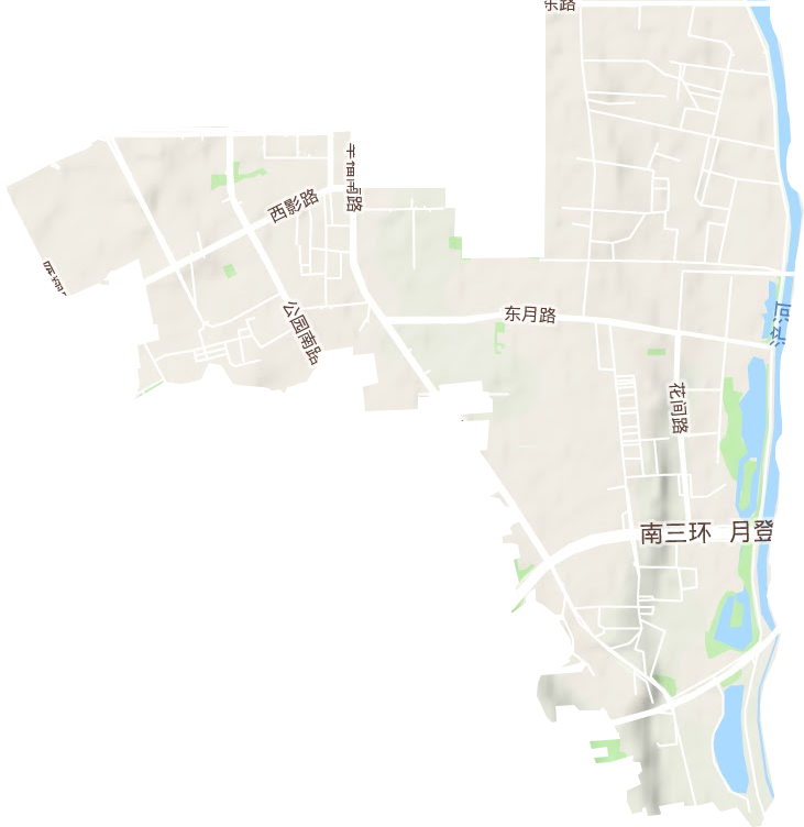 等驾坡街道地形地图
