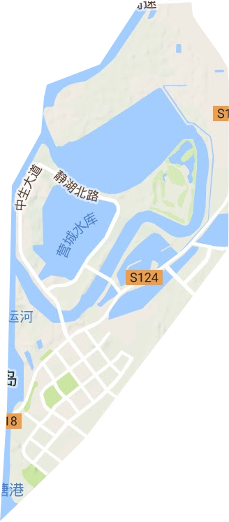 中新天津生态城地形地图