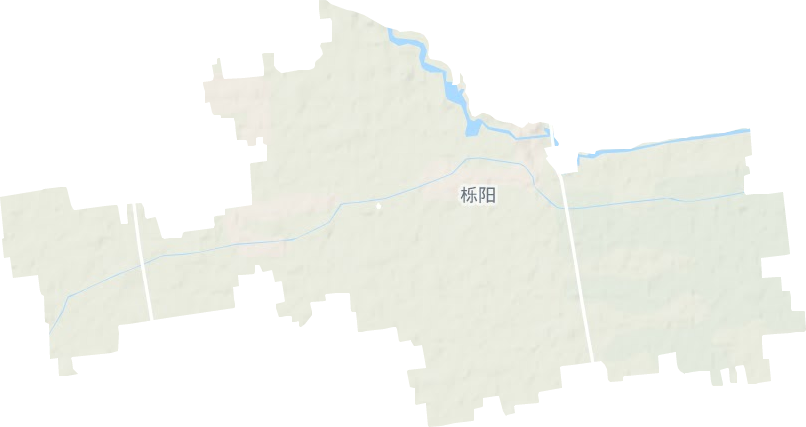 栎阳街道地形地图