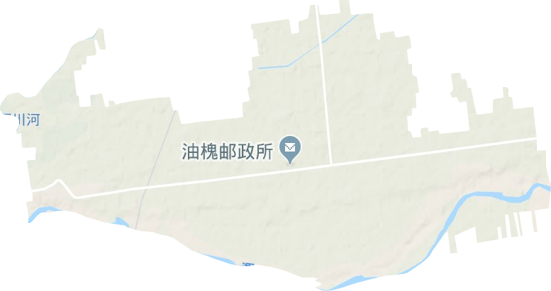 油槐街道地形地图