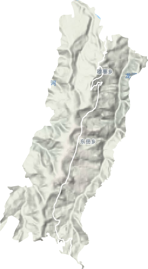 穆寨街道地形地图