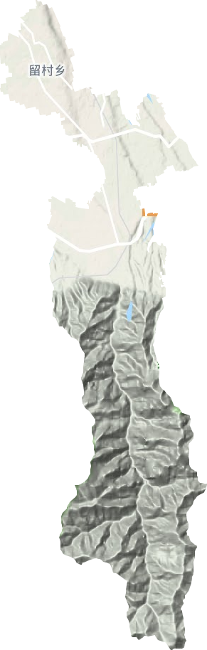 引镇街道地形地图