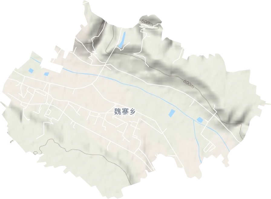 魏寨街道地形地图