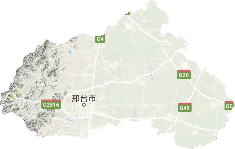 邢台市地形地图