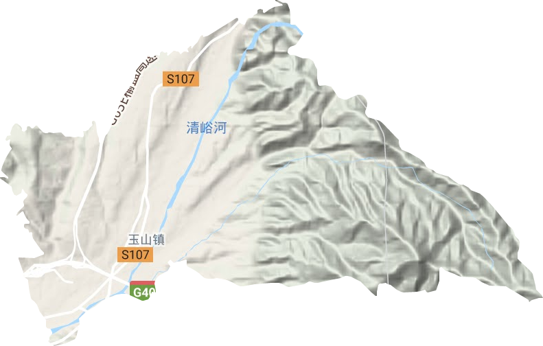 玉山镇地形地图