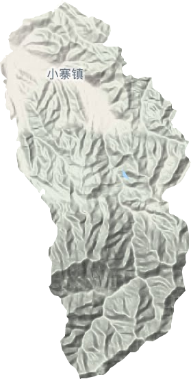 小寨镇地形地图