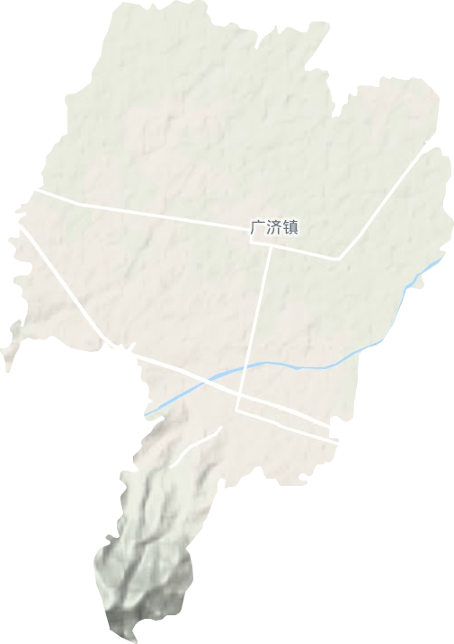 广济镇地形地图