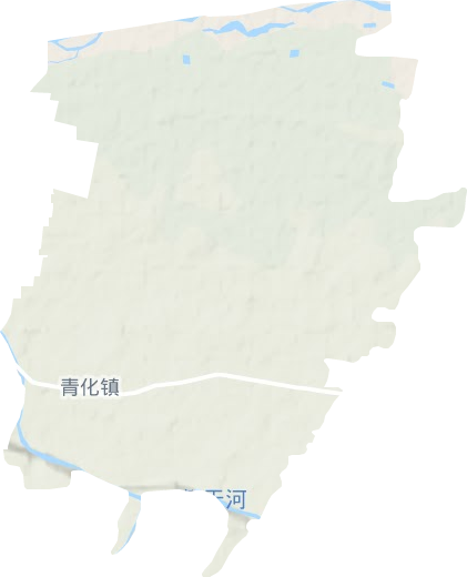 青化镇地形地图