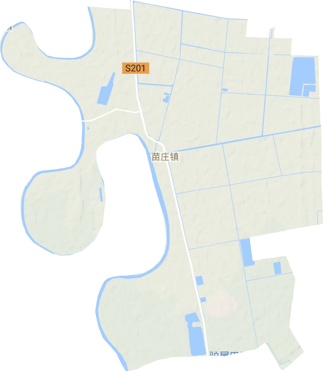 苗庄镇地形地图