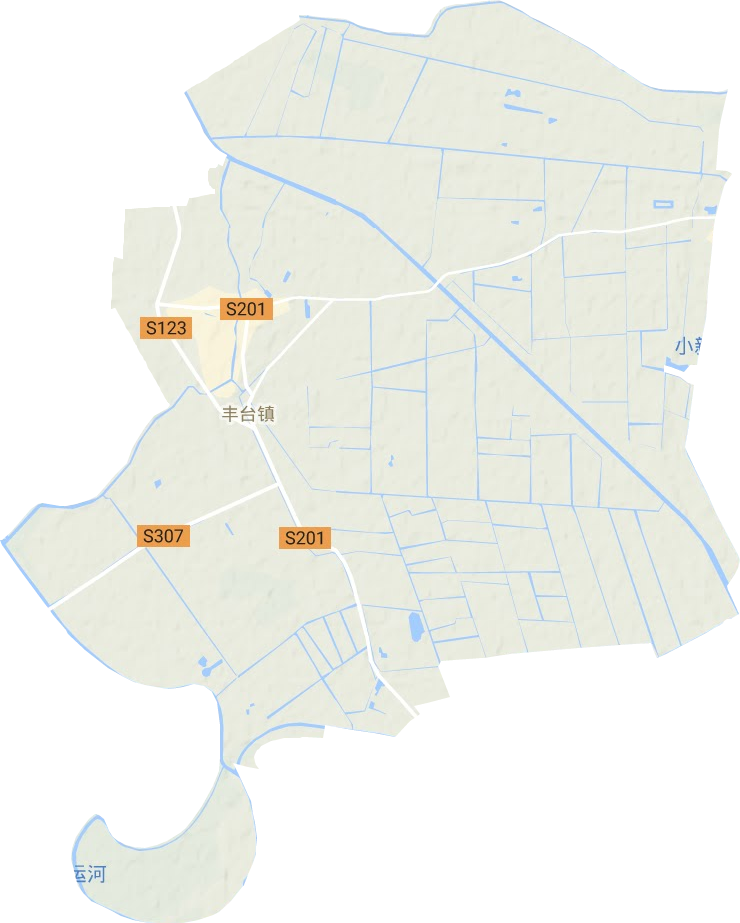 丰台镇地形地图