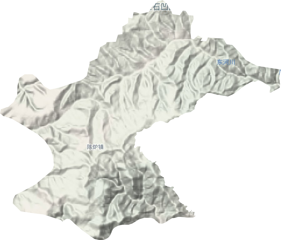 陈炉镇地形地图