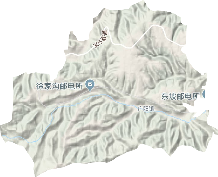 广阳镇地形地图