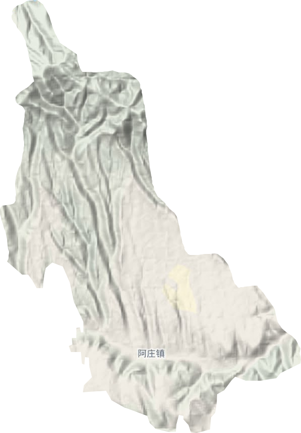 阿庄镇地形地图
