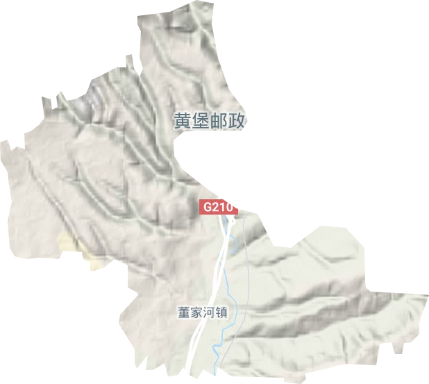 董家河镇地形地图