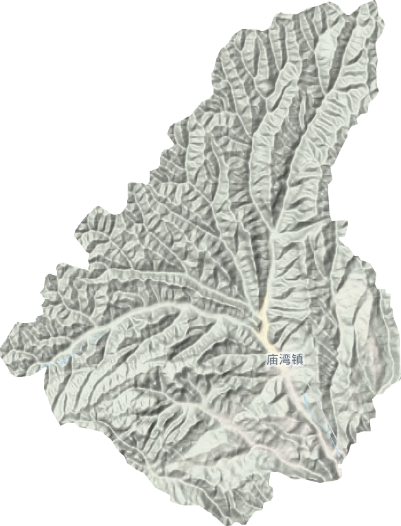 庙湾镇地形地图